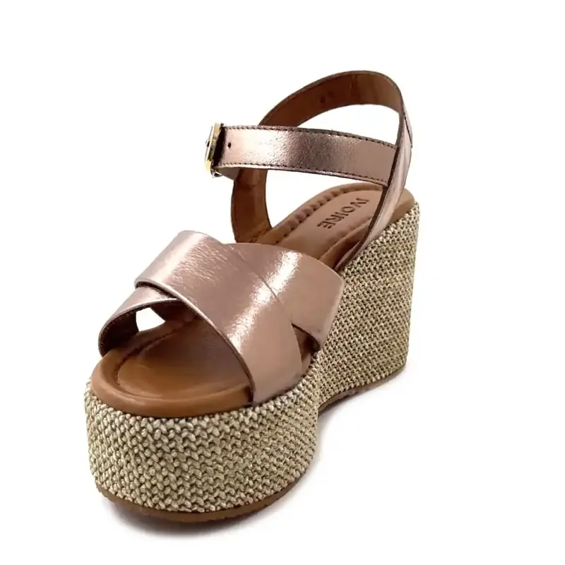 Ivoire Orl 1122 Cuero Metal Oro Rosa Ivoire Chaussures