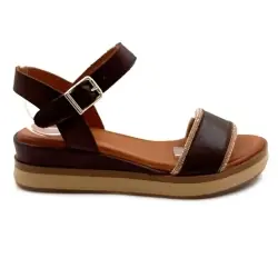 Sandale cu platformă Ivoire 03 mc 6653 Piele maro %price%