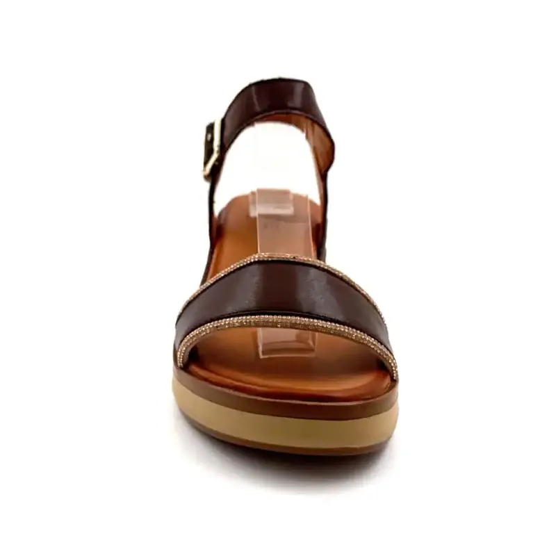 Ivoire 03 mc 6653 Brązowa skóra Ivoire Chaussures