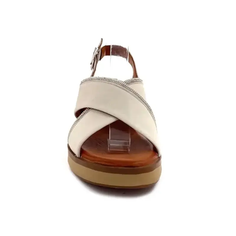 Ivoire 03-mc-6651 Creme Leder Ivoire Chaussures
