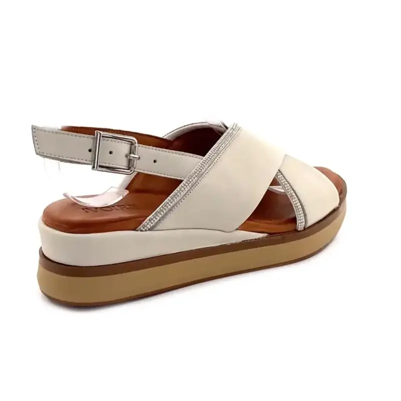 Ivoire 03-mc-6651 Creme Leder Ivoire Chaussures