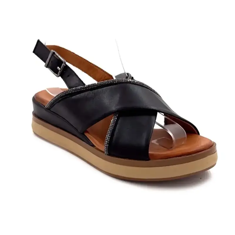 Ivoire 03-mc-6651 Μαύρο Δέρμα Ivoire Chaussures