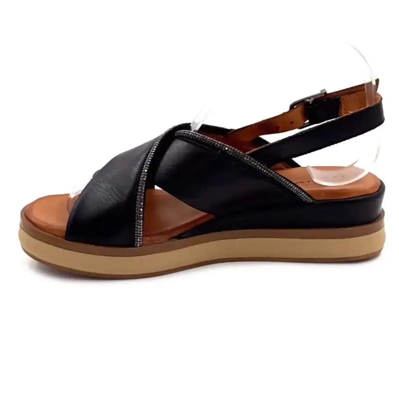 Ivoire 03-mc-6651 Zwart leer Ivoire Chaussures