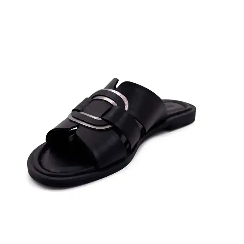 Ivoire 02-27180 Μαύρο Δέρμα Ivoire Chaussures