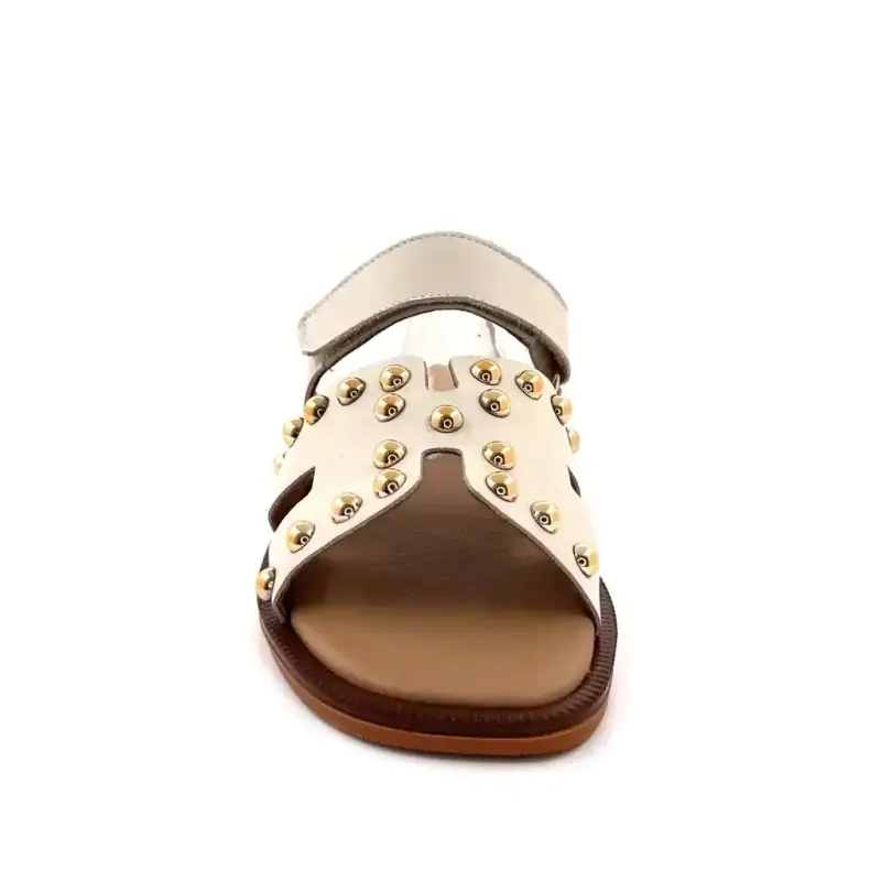 Cercei din piele crem și Ivoire Tml 16t, culoare fildeș Ivoire Chaussures