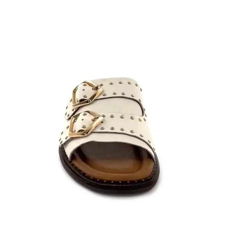 Ivoire 500 2547 Piele crem și detalii aurii Ivoire Chaussures