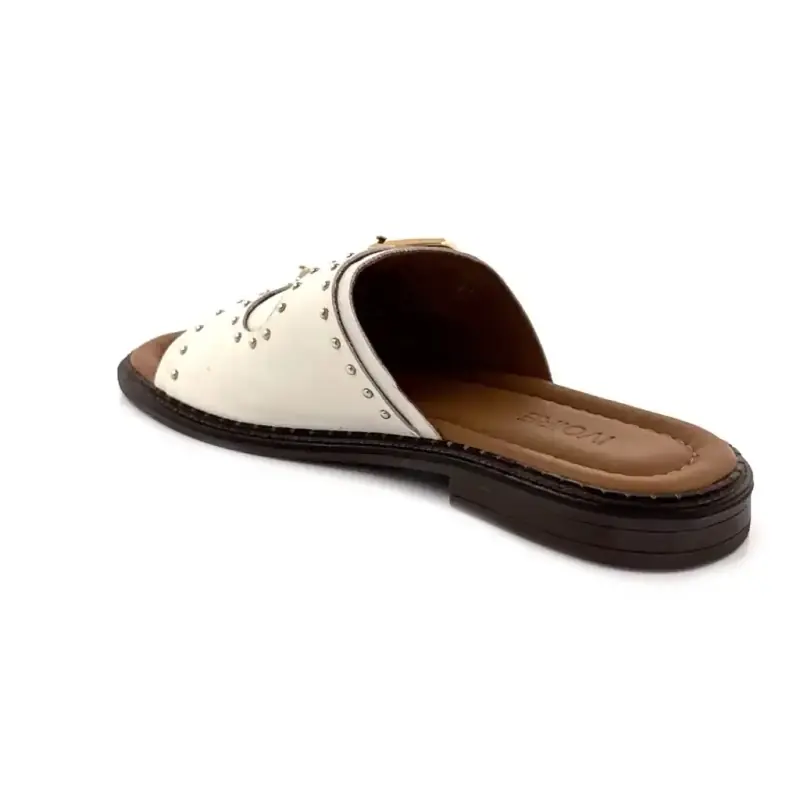 Ivoire 500 2547 Cream Leather & Gold Detail Ivoire Chaussures