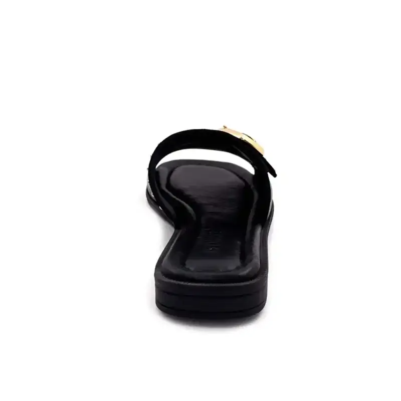 Ivoire 500 2547 Piele neagră și detalii aurii Ivoire Chaussures