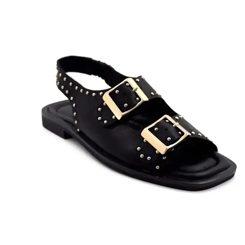 Ivoire 500 2518 Svart Läder & Nitar Ivoire Chaussures