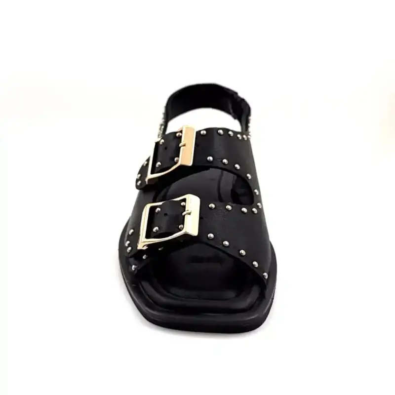 Ivoire 500 2518 Zwart leer & studs Ivoire Chaussures