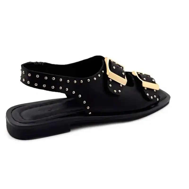 Ivoire 500 2518 Pelle nera e borchie Ivoire Chaussures