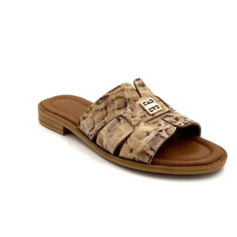 Ivoire 500 2401 Leather Reptile Pattern Ivoire Chaussures