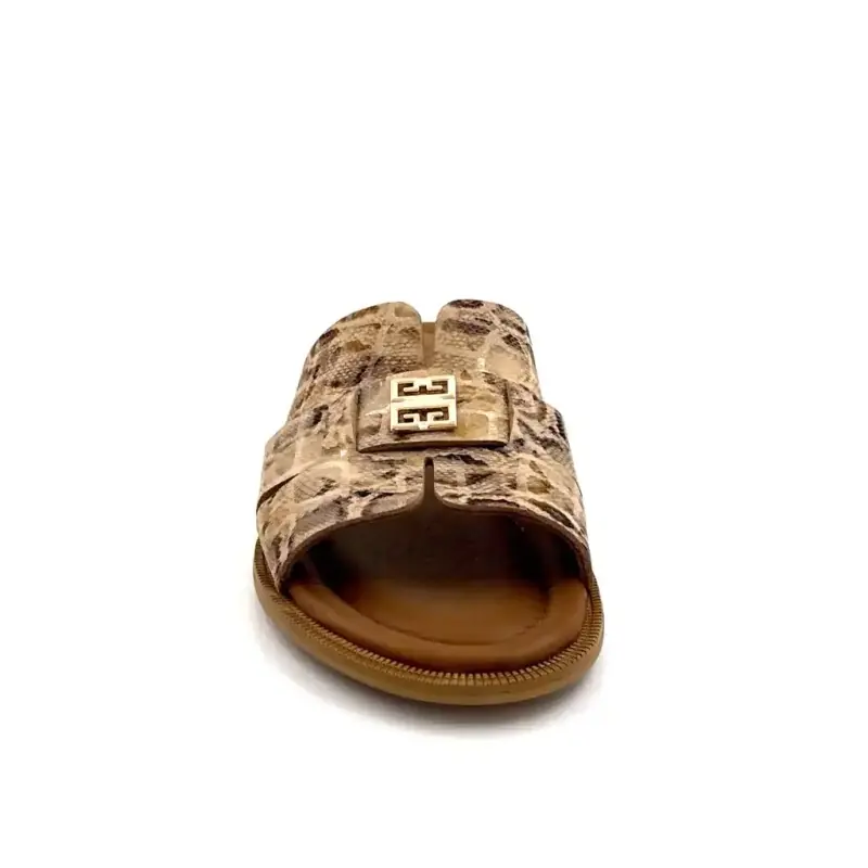 Ivoire 500 2401 Cuir Motif Réptile Ivoire Chaussures