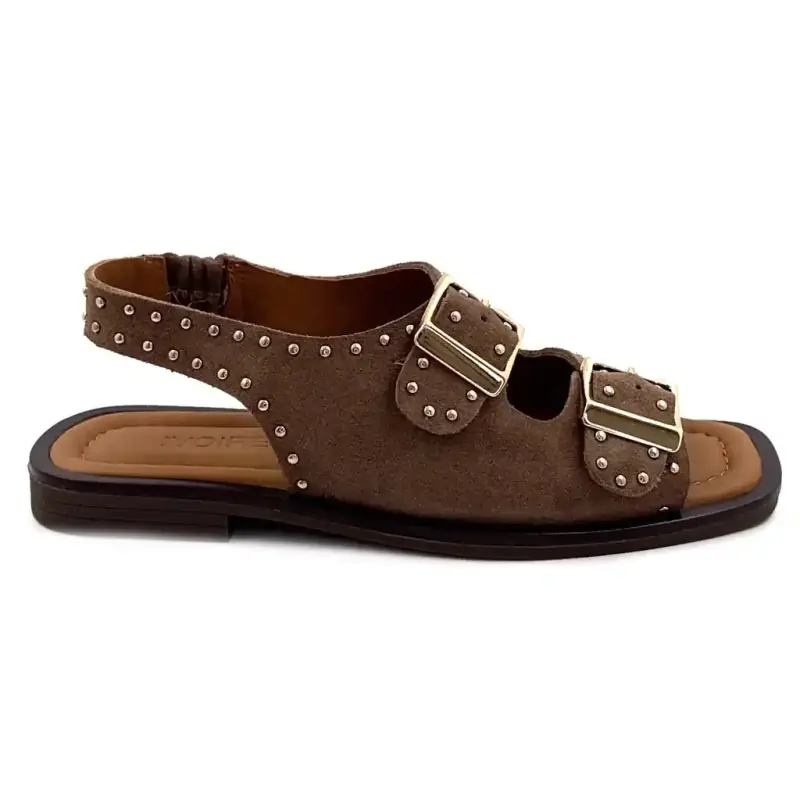 Sandali Ivoire 500 2518 in camoscio color tortora 129,00&nbsp;€
