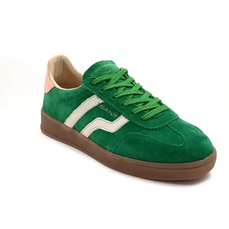 32533197 Cuzima bőr és velúr Gant , zöld Ivoire Chaussures