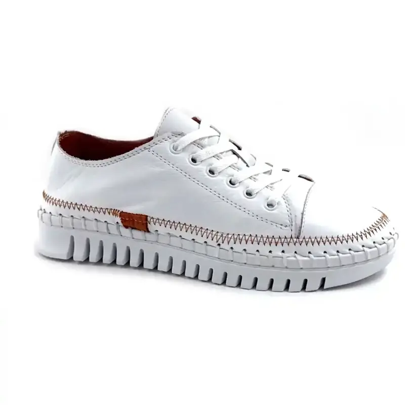 Ivoire 158 1809 Λευκό Δέρμα Ivoire Chaussures