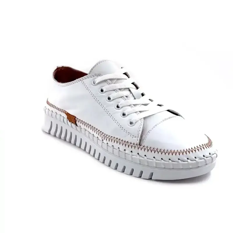 Ivoire 158 1809 Λευκό Δέρμα Ivoire Chaussures