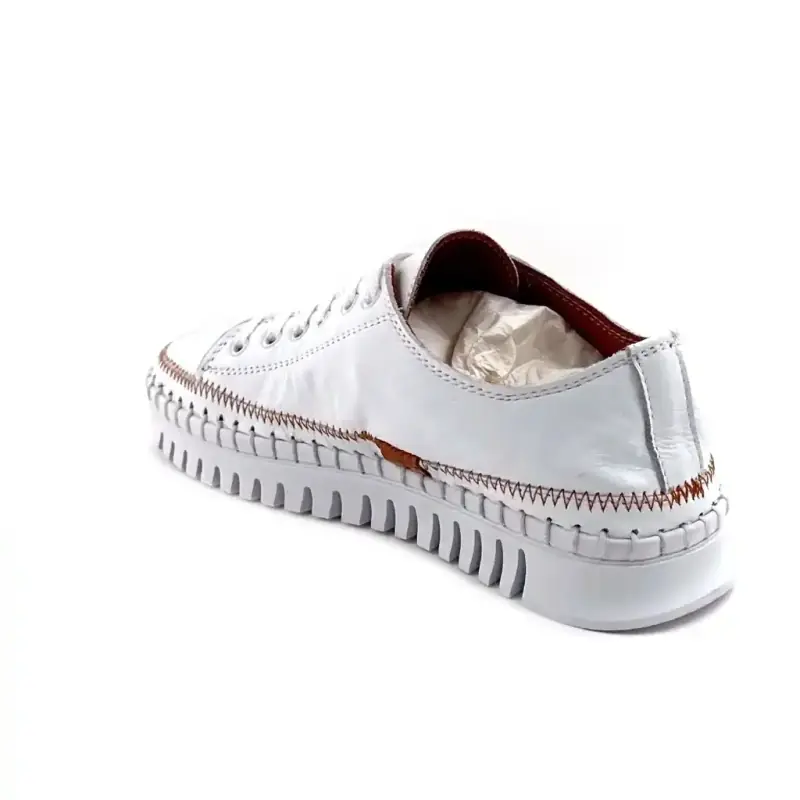 Ivoire 158 1809 Λευκό Δέρμα Ivoire Chaussures