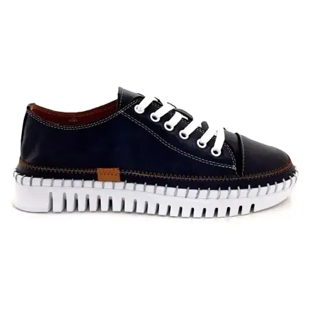 Zapatillas deportivas Ivoire suave 158 1809 de cuero azul marino 89,00&nbsp;€