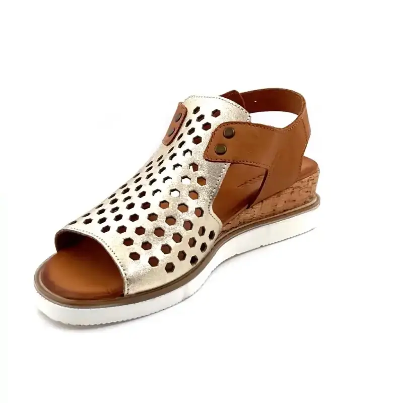 Ivoire 134 83-992 Oro y piel de camello Ivoire Chaussures