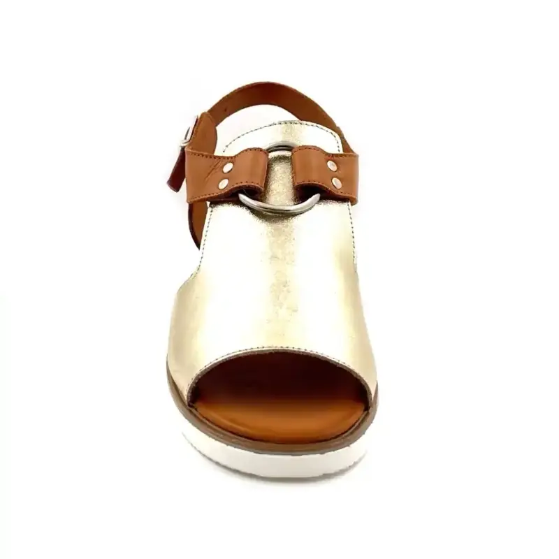 Ivoire 268-62 Auriu și piele de cămilă Ivoire Chaussures