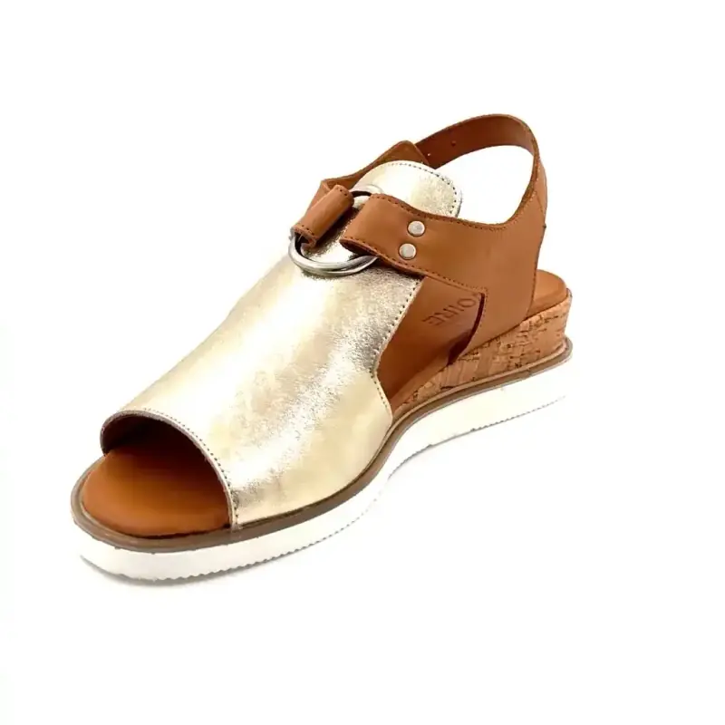 Ivoire 268-62 Oro y piel de camello Ivoire Chaussures