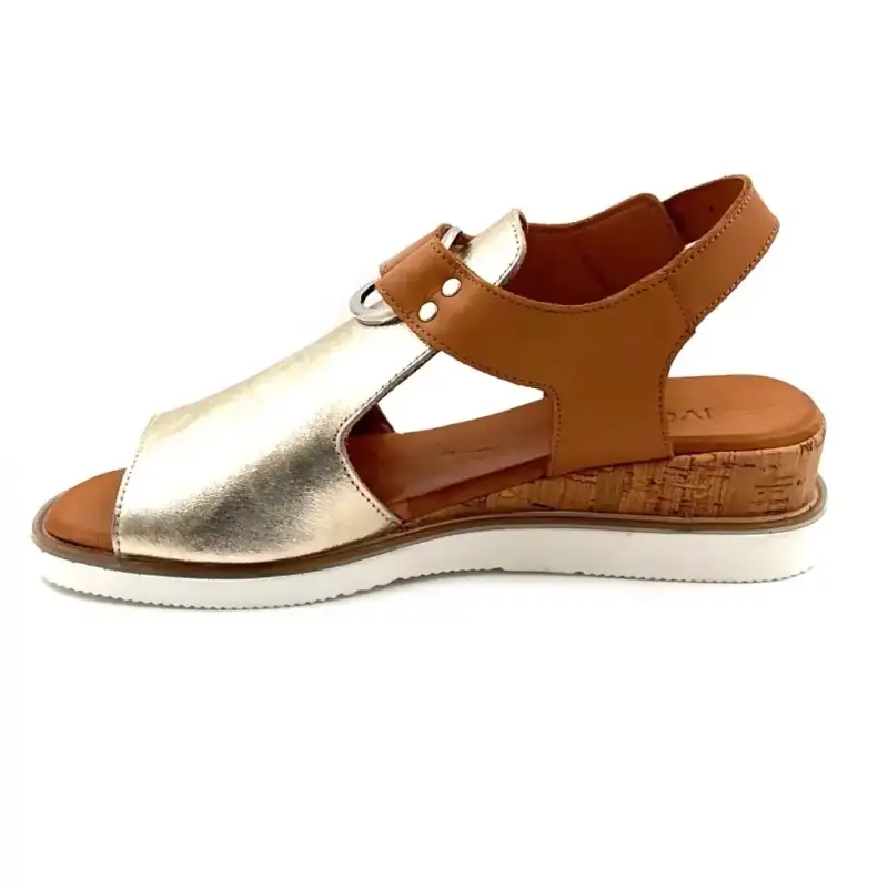 Ivoire 268-62 Oro y piel de camello Ivoire Chaussures