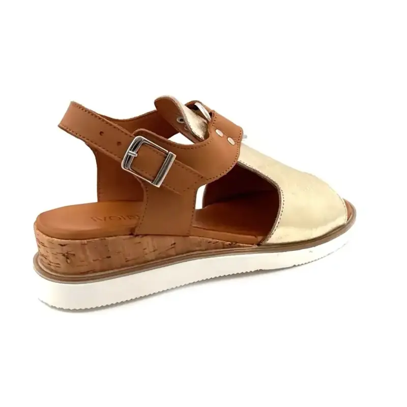 Ivoire 268-62 Cuir Doré & Camel Ivoire Chaussures