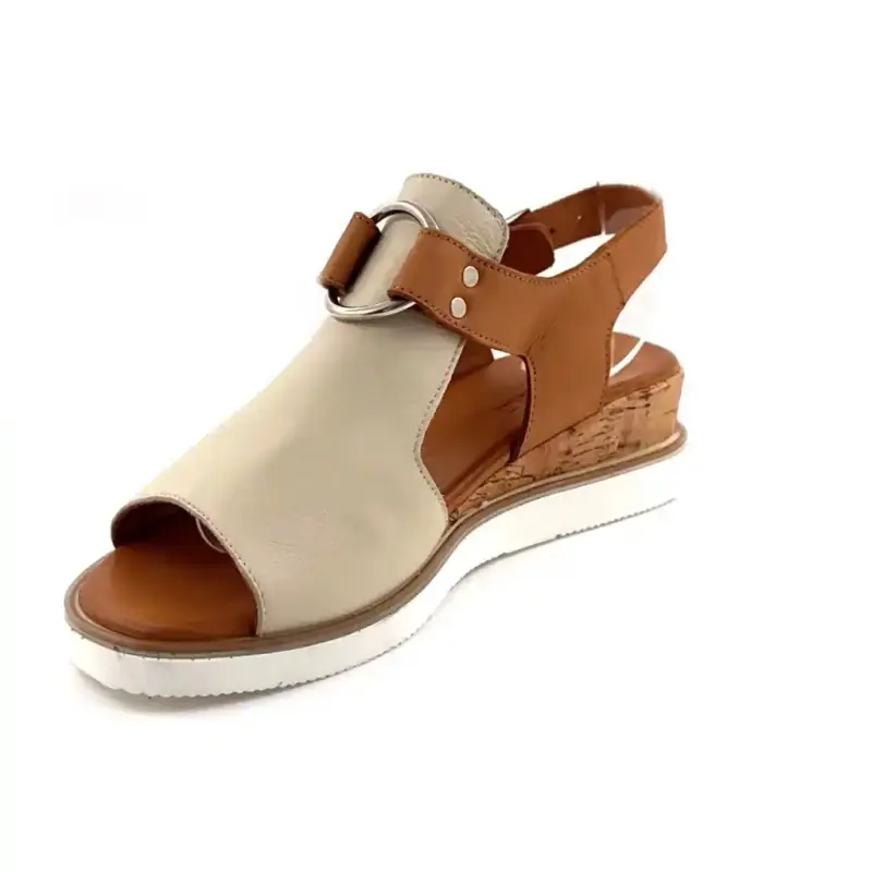 Ivoire 268-62 Beige & Camelkleurig leer Ivoire Chaussures