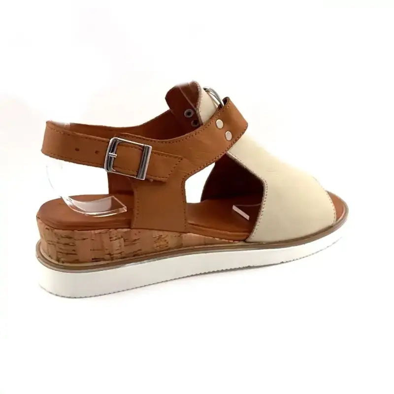 Ivoire 268-62 Beige & Kamelleder Ivoire Chaussures