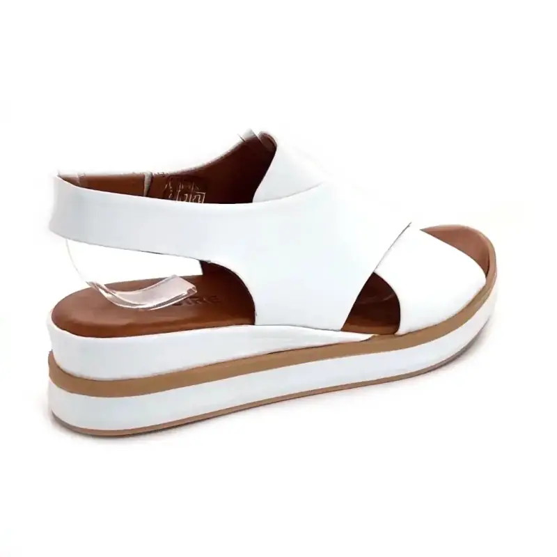 Ivoire platform szandál 108588 fehér bőr Ivoire Chaussures