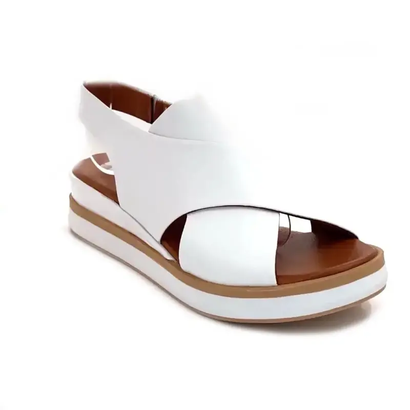 Ivoire platform szandál 108588 fehér bőr Ivoire Chaussures
