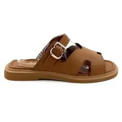 Mules de couro cor camelo - Ivoire 581333 Feminino %price% %shop-name%
