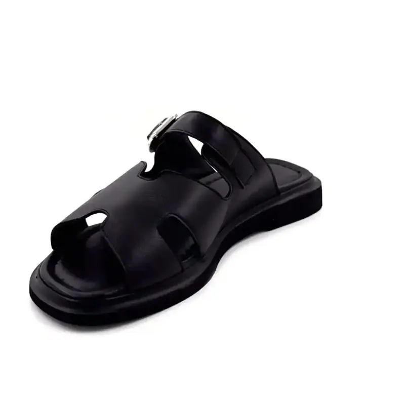 Saboți din piele neagră Ivoire 581333 Ivoire Chaussures