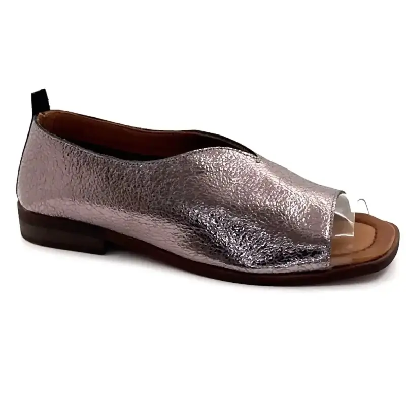 Offene Ballerinas, Ivoire 2501, Metallic-Bronze Ivoire Chaussures