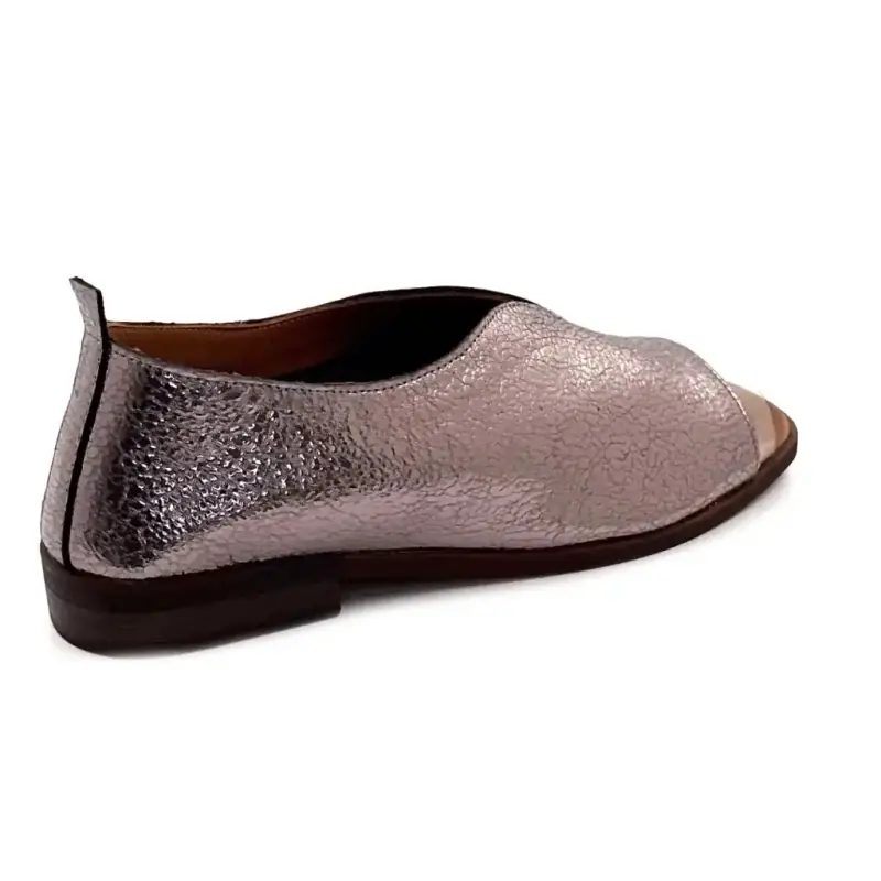 Offene Ballerinas, Ivoire 2501, Metallic-Bronze Ivoire Chaussures