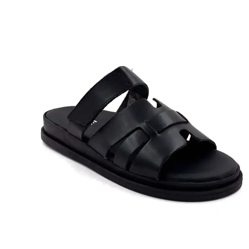 Ivoire mules 145 6531 Svart läder Ivoire Chaussures