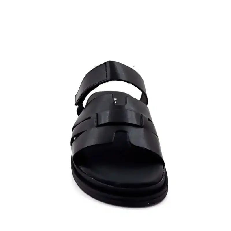 Mules Ivoire 145 6531 in pelle nera Ivoire Chaussures
