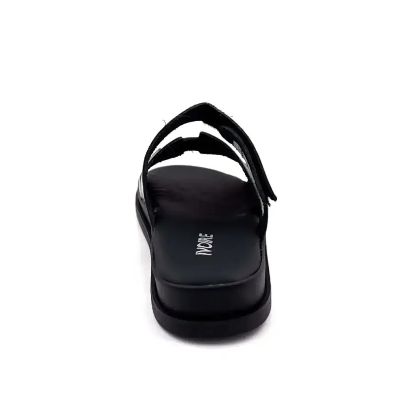Ivoire mules 145 6531 Svart skinn Ivoire Chaussures