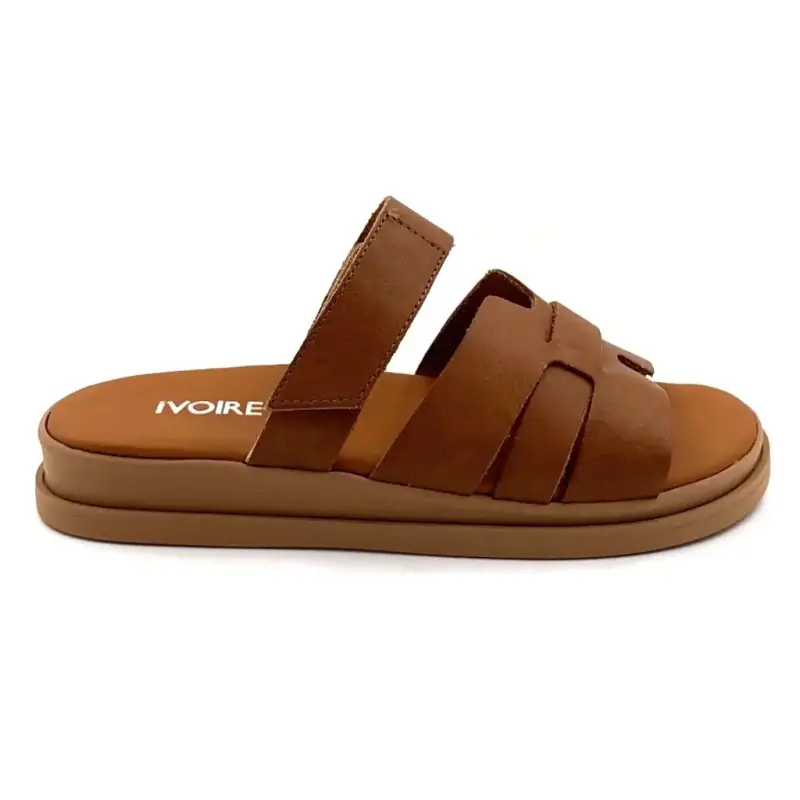 Ivoire mules 145 6531 Kamelfärgade läder 79,00&nbsp;€