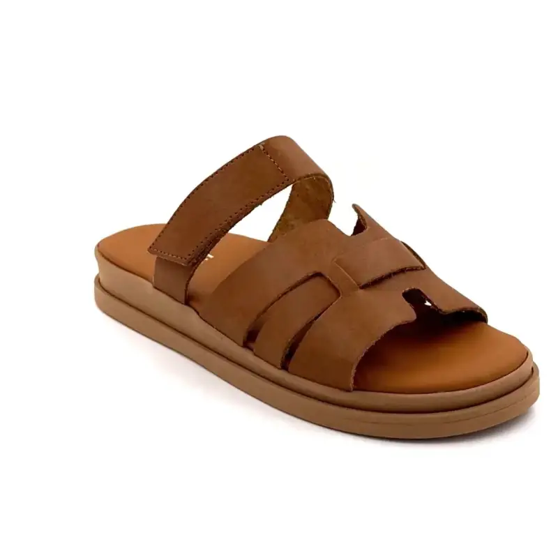 Ivoire Mules 145 6531 Δέρμα Camel Ivoire Chaussures
