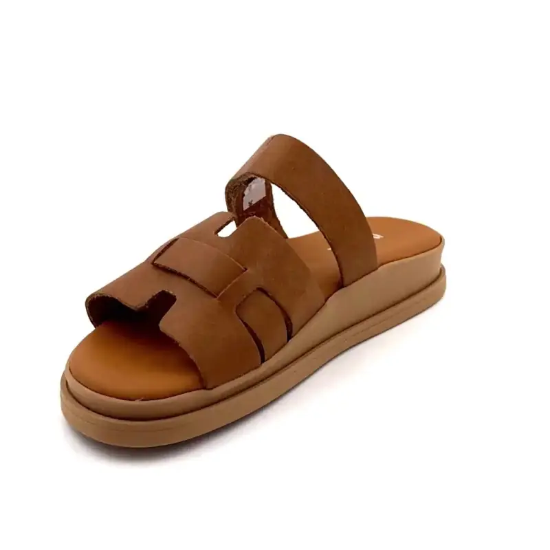 Ivoire Mules 145 6531 Δέρμα Camel Ivoire Chaussures