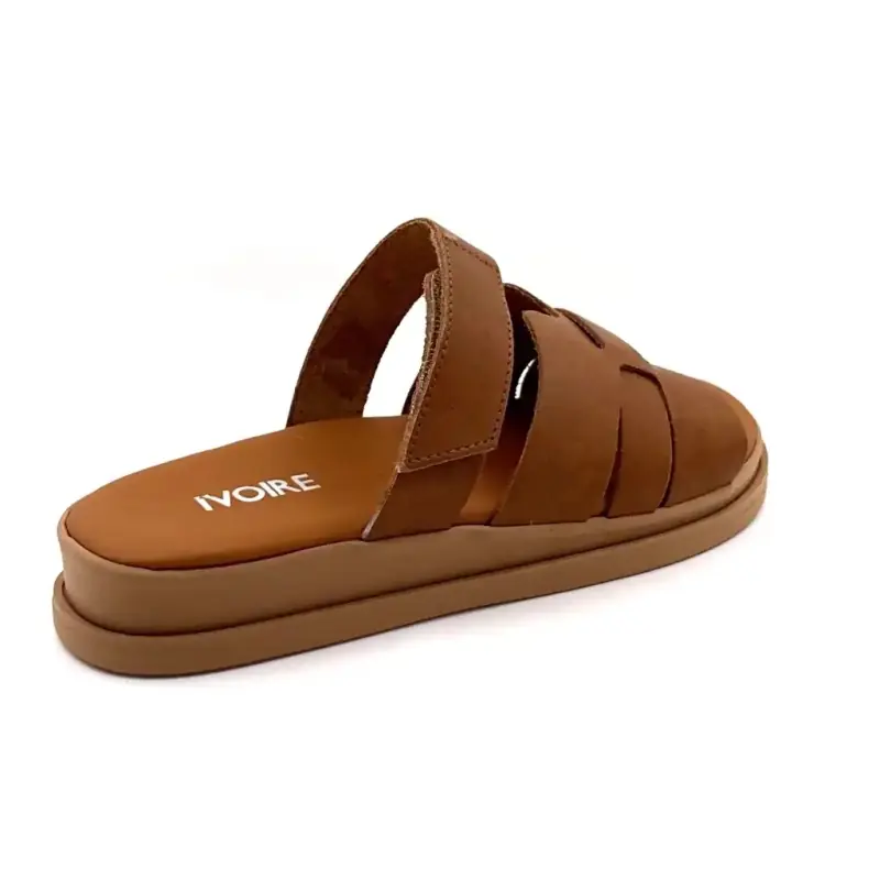 Ivoire muiltjes 145 6531 Kameelleer Ivoire Chaussures