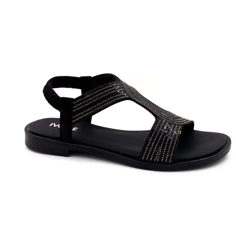 Ivoire sandaler 251 6566 Sorte & Rhinsten Ivoire Chaussures