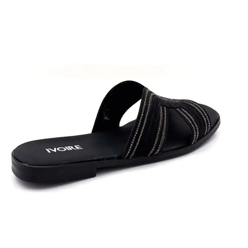 Saboți Ivoire 558 6863 Negri și pietre Ivoire Chaussures