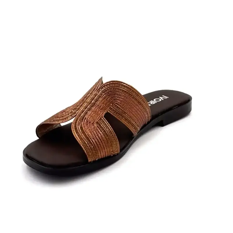 Saboți Ivoire 558 6863 Bronz și pietre Ivoire Chaussures