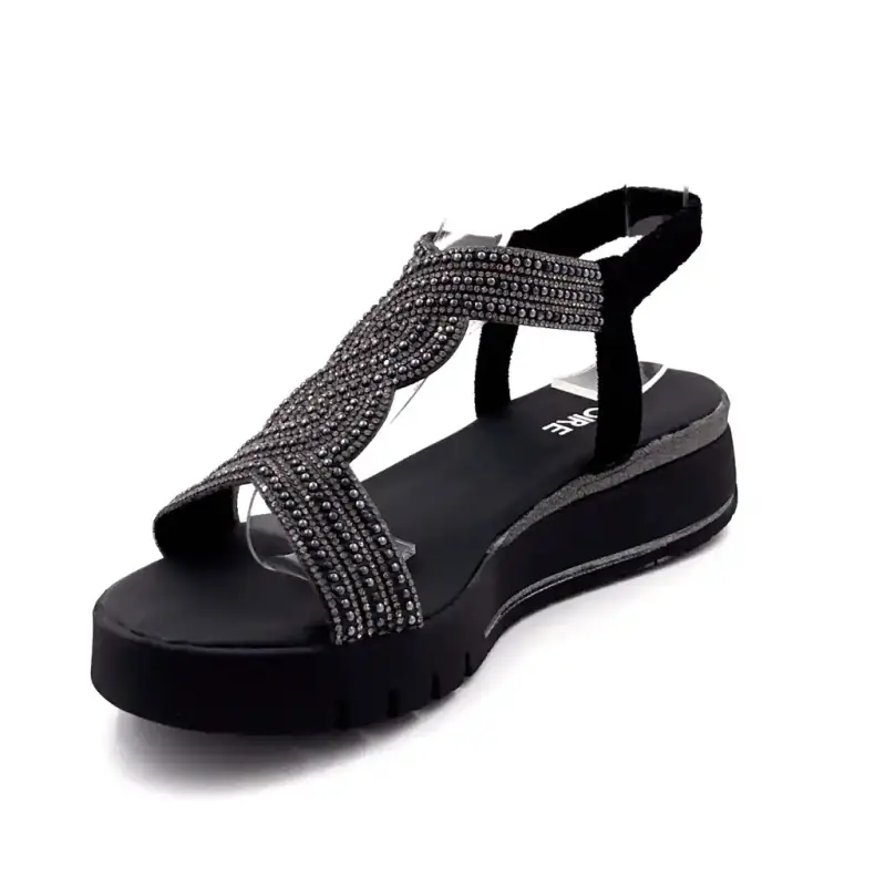 Σανδάλια πλατφόρμας Ivoire 751 6914 Μαύρο & Σρας Ivoire Chaussures