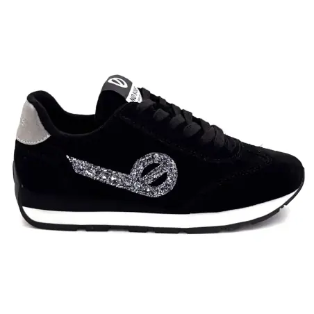 No Name City Run Jogger Sneakers Suede & Glitter Black €119.00
