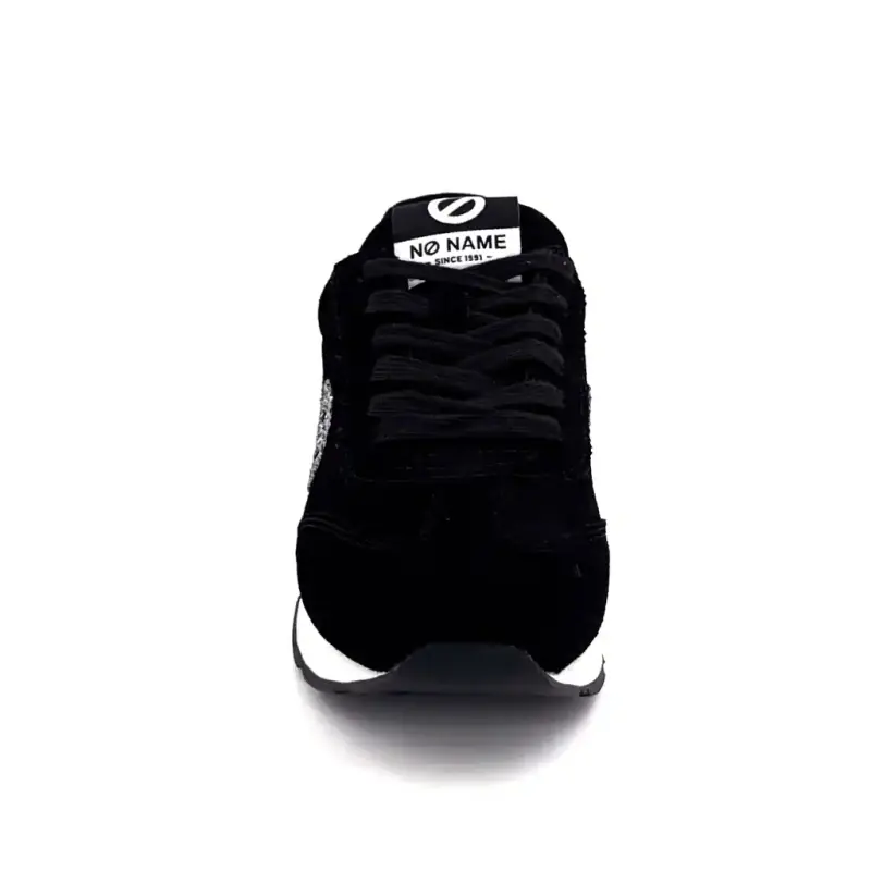 Baskets No Name City Run Jogger Daim & Glitter Noir Ivoire Chaussures