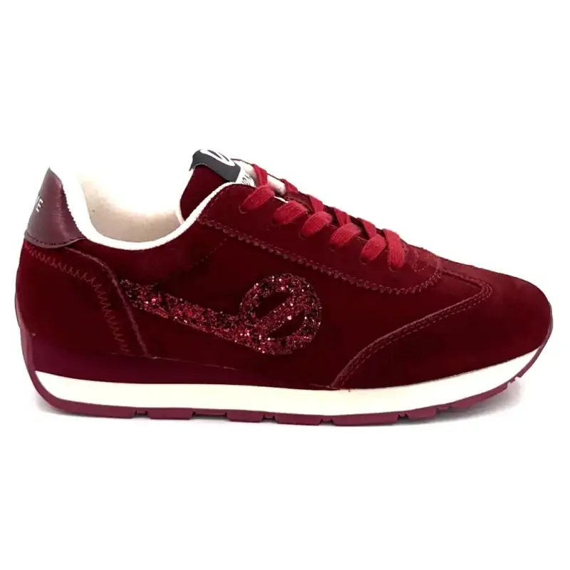Zapatillas No Name City Run Jogger de ante y burdeos con purpurina 119,00&nbsp;€
